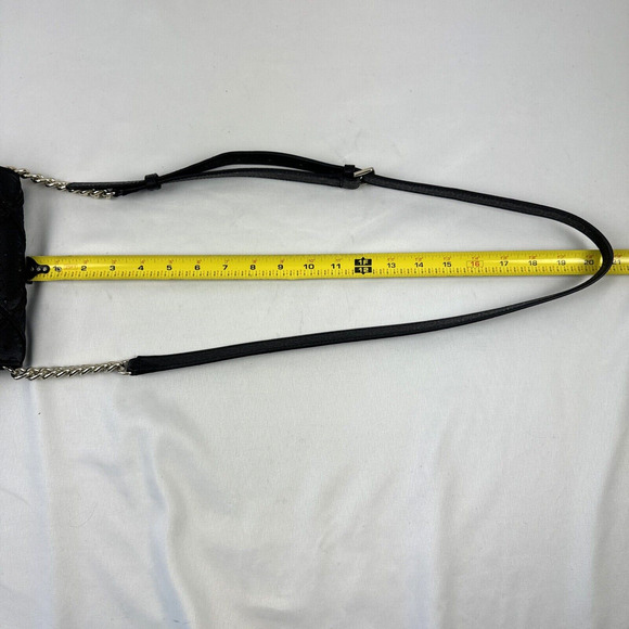 Guess 1981 Crossbody Handbag Black Purse Chain Strap - Picture 14 of 14